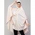 stretchable smoking at  sleeve prayer khimar Hijab - Baby Pink